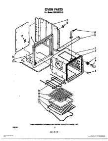 02 - Oven parts for Whirlpool Oven RB120PXK0 / from AppliancePartsPros.com