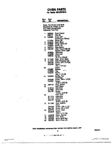 03 - Oven Parts parts for Whirlpool Oven RB120PXK0 / from AppliancePartsPros.com