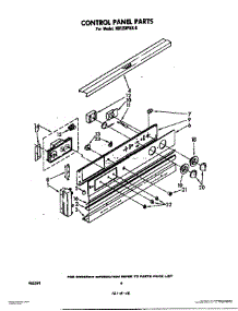 04 - Control Panel parts for Whirlpool Oven RB120PXK0 / from AppliancePartsPros.com