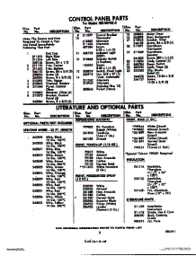 05 - Literature And Optional parts for Whirlpool Oven RB120PXK0 / from AppliancePartsPros.com