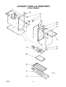 10 - Auxiliary Oven And Door parts for Whirlpool RGE4900W2 / from AppliancePartsPros.com