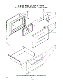 04 - Door And Drawer parts for Whirlpool RDE3400W2 / from AppliancePartsPros.com