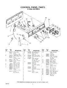 03 - Control Panel parts for Whirlpool Range RJE3700W0 / from AppliancePartsPros.com