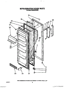 06 - Refrigerator Door parts for Whirlpool Refrigerator RS20CKXXL00 / from AppliancePartsPros.com