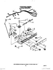 09 - Control, Lit / Optional parts for Whirlpool Refrigerator RS20CKXXL00 / from AppliancePartsPros.com