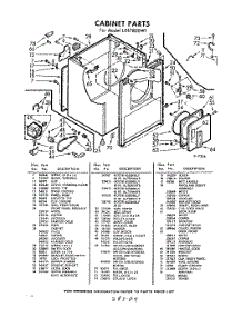 02 - Section parts for Whirlpool Dryer LXE7800W1 / from AppliancePartsPros.com