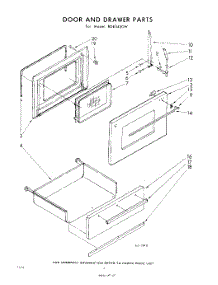 04 - Door And Drawer parts for Whirlpool RDE3450W / from AppliancePartsPros.com