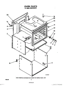 02 - Oven parts for Whirlpool RGE6700PW / from AppliancePartsPros.com