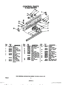 06 - Control parts for Whirlpool RGE6700PW / from AppliancePartsPros.com