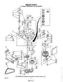 04 - Drive parts for Whirlpool Washer LA5535XKW1 / from AppliancePartsPros.com