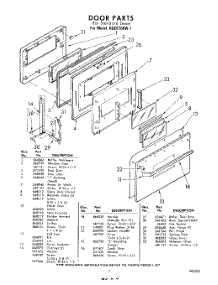 07 - Door parts for Whirlpool Oven RGE6700W1 / from AppliancePartsPros.com