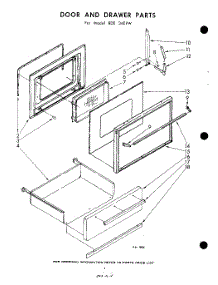 04 - Door And Drawer parts for Whirlpool RDE34EPW / from AppliancePartsPros.com