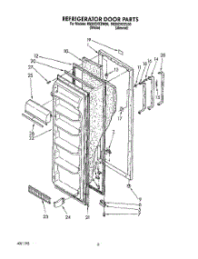 06 - Refrigerator Door parts for Whirlpool Refrigerator RS20CKXZL00 / from AppliancePartsPros.com