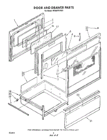 08 - Door And Drawer parts for Whirlpool Range RE960PXVW2 / from AppliancePartsPros.com