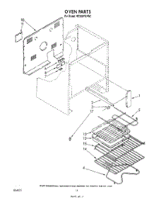 14 - Oven parts for Whirlpool Range RE960PXVW2 / from AppliancePartsPros.com