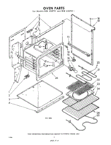 04 - Oven parts for Whirlpool RDE350PW / from AppliancePartsPros.com