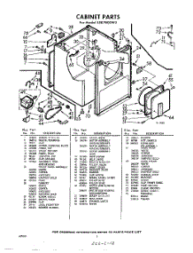 02 - Section parts for Whirlpool Dryer LXE7800W3 / from AppliancePartsPros.com