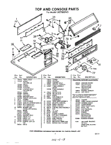 03 - Section parts for Whirlpool Dryer LXE7800W3 / from AppliancePartsPros.com