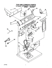 02 - Section parts for Whirlpool Dryer LEP7858AN0 / from AppliancePartsPros.com