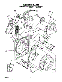 03 - Section parts for Whirlpool Dryer LEP7858AN0 / from AppliancePartsPros.com