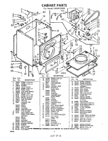 04 - Cabinet parts for Whirlpool Dryer LXE8700W0 / from AppliancePartsPros.com