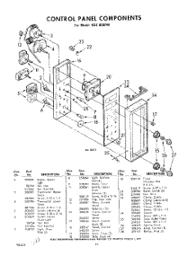 10 - Control Panel Components parts for Whirlpool RGE950PW / from AppliancePartsPros.com