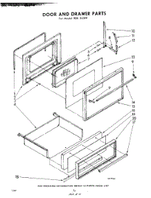 04 - Door And Drawer parts for Whirlpool RDE355PP / from AppliancePartsPros.com