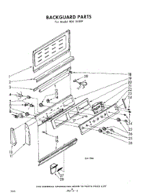 06 - Back Guard parts for Whirlpool RDE355PP / from AppliancePartsPros.com