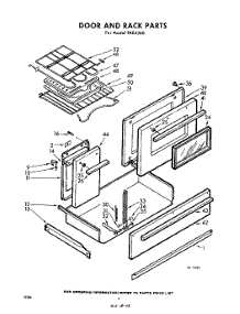 04 - Door And Rack parts for Whirlpool RXE4360 / from AppliancePartsPros.com