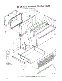 08 - Door And Drawer parts for Whirlpool RDE3600W / from AppliancePartsPros.com