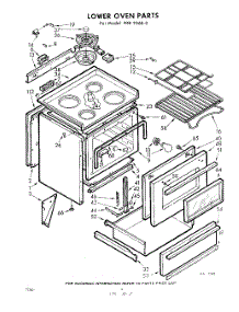 04 - Lower Oven parts for Whirlpool RXE95680 / from AppliancePartsPros.com