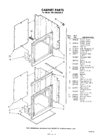 03 - Cabinet parts for Whirlpool Oven RB1300XKW0 / from AppliancePartsPros.com