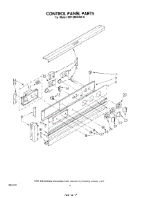 04 - Control Panel parts for Whirlpool Oven RB1300XKW0 / from AppliancePartsPros.com