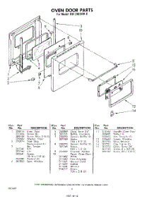 06 - Oven Door parts for Whirlpool Oven RB1300XKW0 / from AppliancePartsPros.com