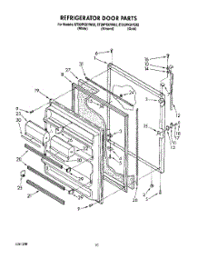 07 - Refrigerator Door, Lit / Optional parts for Whirlpool Refrigerator ET20PKXYG02 / from AppliancePartsPros.com