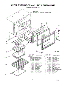 07 - Upper Oven And Components parts for Whirlpool RGE960PW / from AppliancePartsPros.com