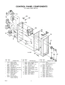 10 - Section parts for Whirlpool RGE960PW / from AppliancePartsPros.com