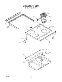 06 - Cooktop parts for Whirlpool Range RJE953PP0 / from AppliancePartsPros.com