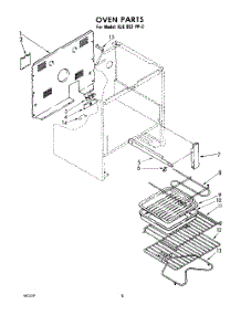08 - Oven parts for Whirlpool Range RJE953PP0 / from AppliancePartsPros.com
