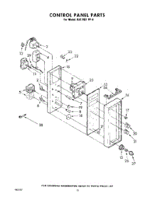 12 - Control Panel parts for Whirlpool Range RJE953PP0 / from AppliancePartsPros.com