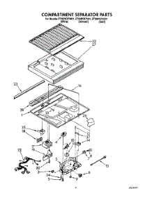 03 - Compartment Separator parts for Whirlpool Refrigerator ET20PKXYN01 / from AppliancePartsPros.com