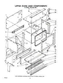 08 - Upper Oven And Components parts for Whirlpool RGE960PW1 / from AppliancePartsPros.com