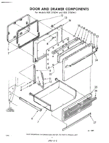 06 - Door And Drawer parts for Whirlpool RDE3700W / from AppliancePartsPros.com