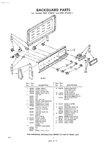 08 - Back Guard parts for Whirlpool RDE3700W / from AppliancePartsPros.com