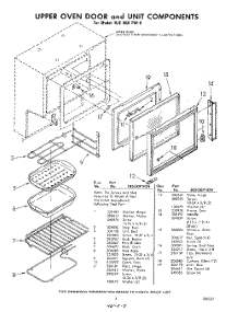 05 - Upper Oven Door And Unit parts for Whirlpool Range RJE960PW0 / from AppliancePartsPros.com