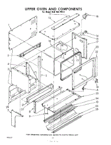 10 - Upper Oven And Components parts for Whirlpool Range RJE960PW0 / from AppliancePartsPros.com