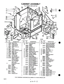 02 - Section parts for Whirlpool Dryer LXG6571W1 / from AppliancePartsPros.com