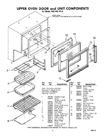 05 - Upper Oven Door And Unit parts for Whirlpool RGE963PP0 / from AppliancePartsPros.com