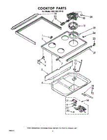 06 - Cooktop parts for Whirlpool RGE963PP0 / from AppliancePartsPros.com