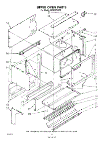 08 - Upper Oven parts for Whirlpool Range RE963PXKT2 / from AppliancePartsPros.com